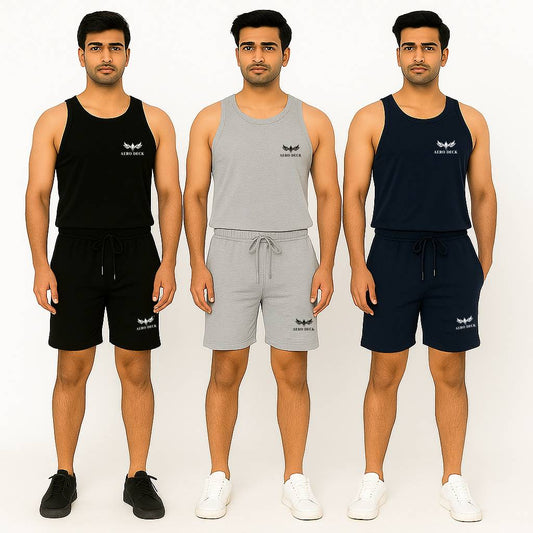 Pack of 3 – Men’s Tank Top & Shorts Sets