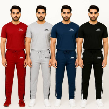 Pack of 4 – Men’s Side-Stripe Co-ord Sets