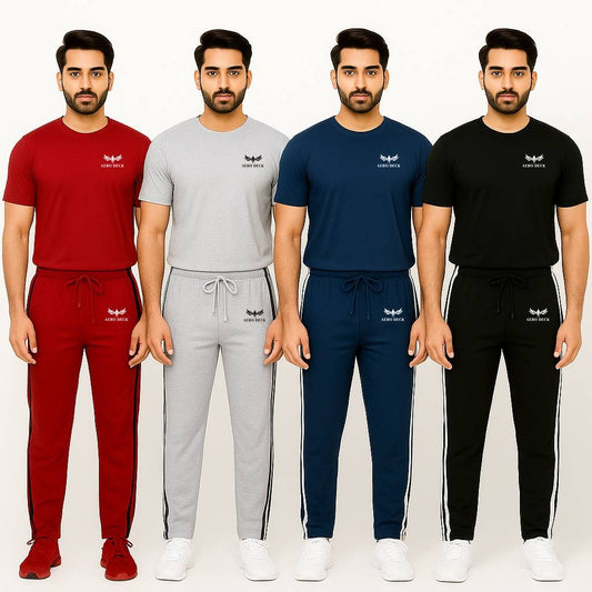 Pack of 4 – Men’s Side-Stripe Co-ord Sets