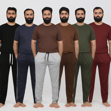 Pack of 6 Side Strip Jersey Trousers – Random Colors